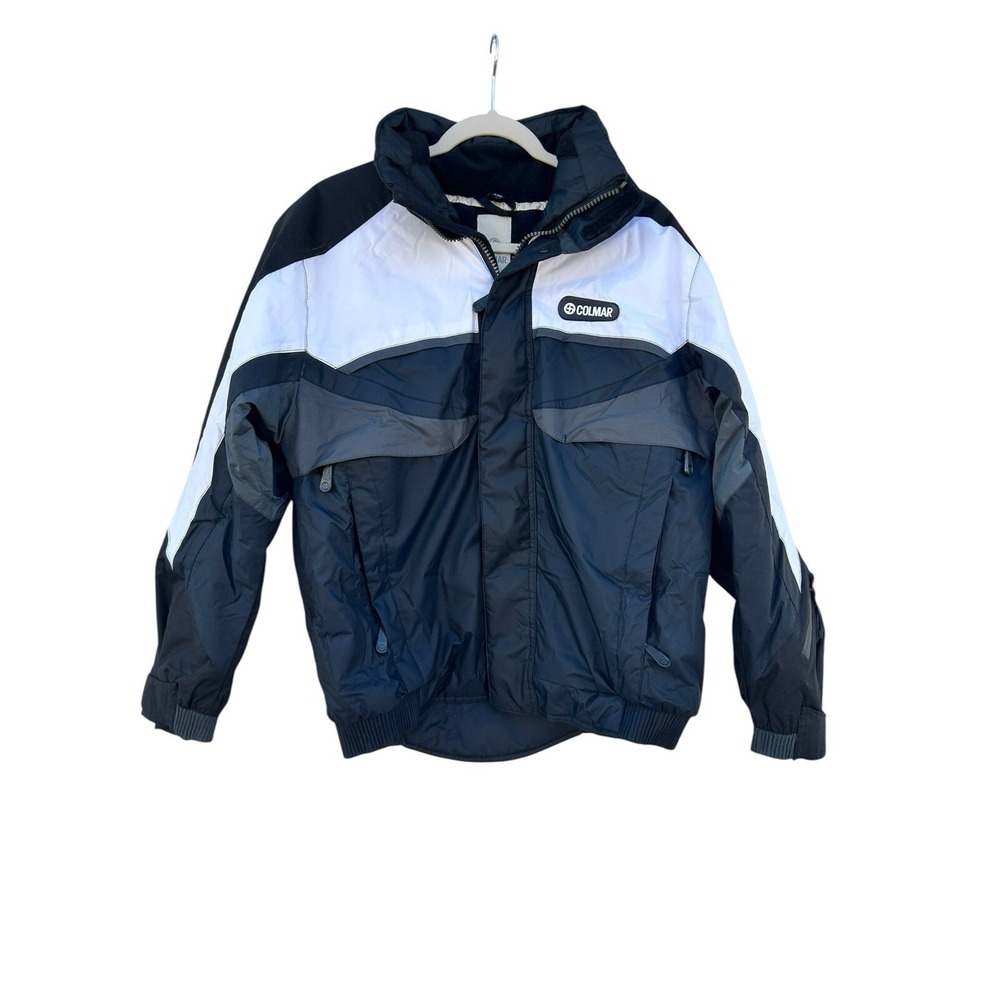 Colmar Ski Jacket Men's Medium Full Zip Blue White Gray EUC